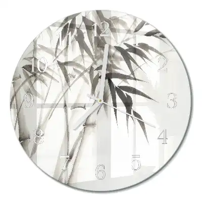 Relógio de decoração redondo Bambu