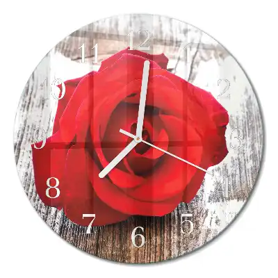 Relógio de parede redondo Rosa