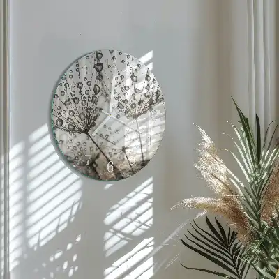 Relógio de decoração redondo Gotas de orvalho