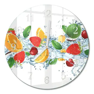 Relógio de parede redondo Fruta