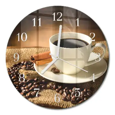 Relógio de parede redondo Café