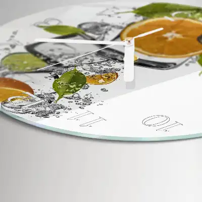 Relógio de parede redondo Frutas cítricas