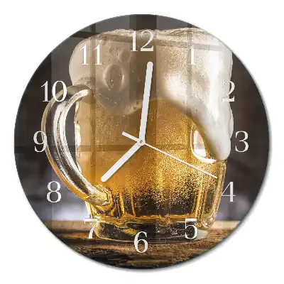 Relógio de parede redondo Cerveja