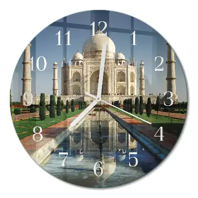Relógio de parede redondo Taj Mahal