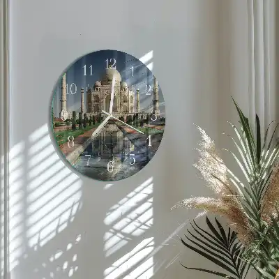Relógio de parede redondo Taj Mahal