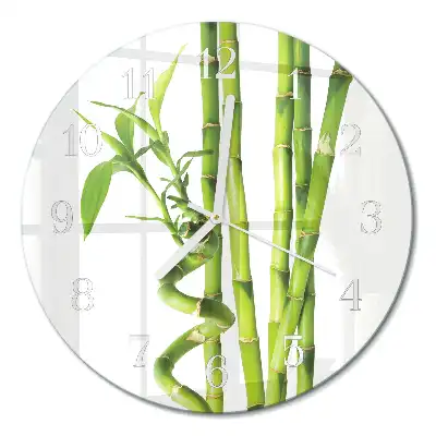 Relógio de decoração redondo Bambu