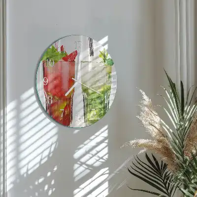 Relógio de decoração redondo Coquetéis
