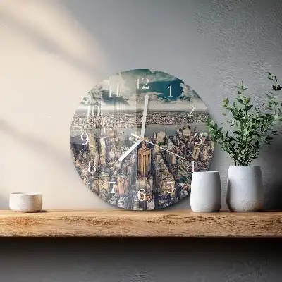 Relógio de decoração redondo Nova Iorque