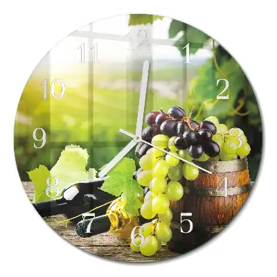 Relógio de decoração redondo Vinho de uva