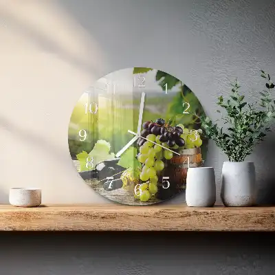 Relógio de decoração redondo Vinho de uva
