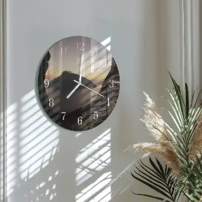 Relógio de decoração redondo Montanha oceânica