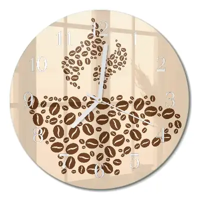 Relógio de parede redondo Café