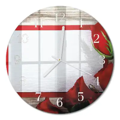 Relógio redondo Rosas