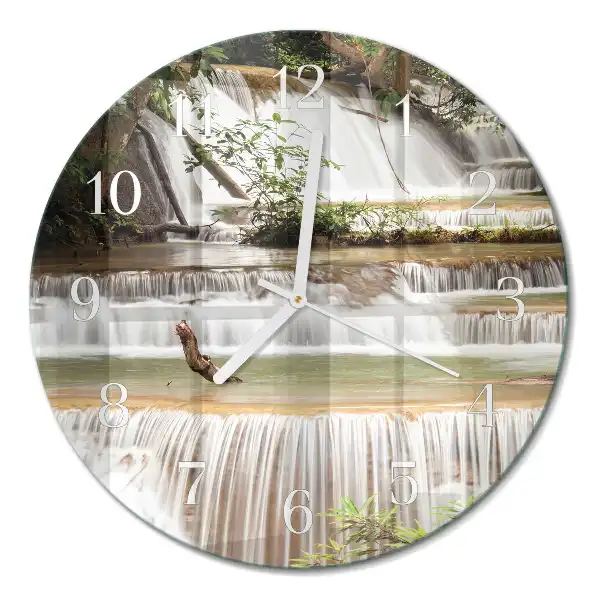 Relógio de decoração redondo Cascata