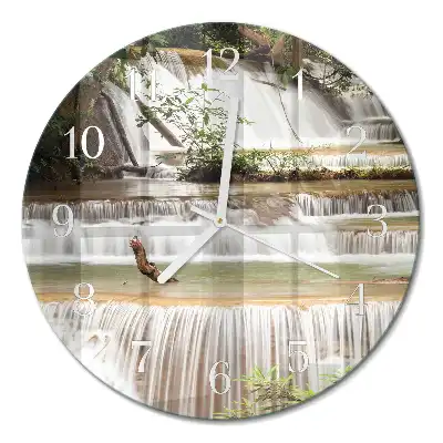Relógio de decoração redondo Cascata
