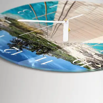Relógio de decoração redondo Ponte na ilha