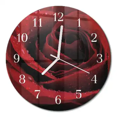 Relógio de parede redondo Rosa