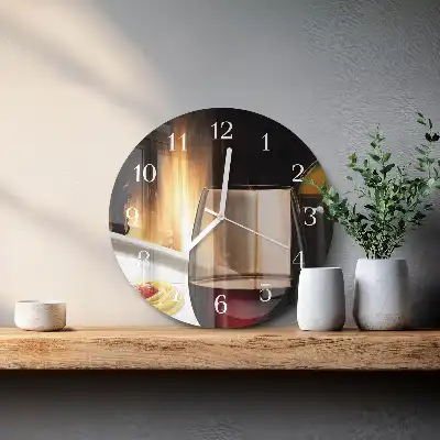 Relógio de decoração redondo Espaguete