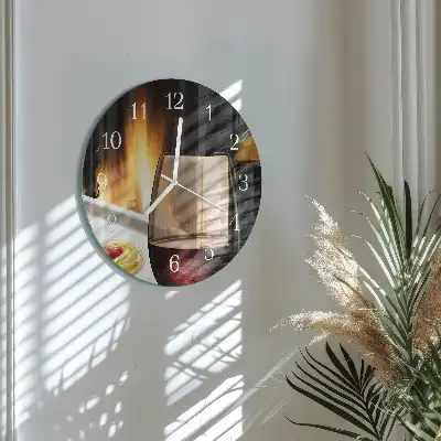Relógio de decoração redondo Espaguete