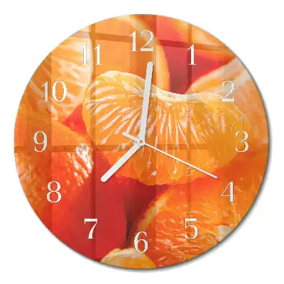 Relógio de decoração redondo Tangerinas