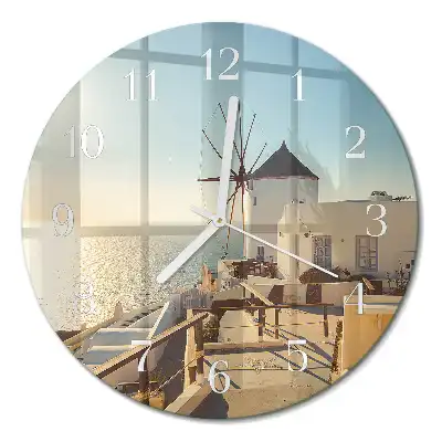 Relógio de decoração redondo Santorini