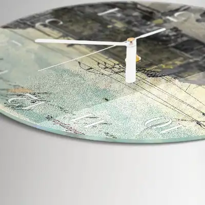 Relógio de parede redondo Cartão postal