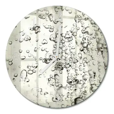 Relógio de decoração redondo Gotas