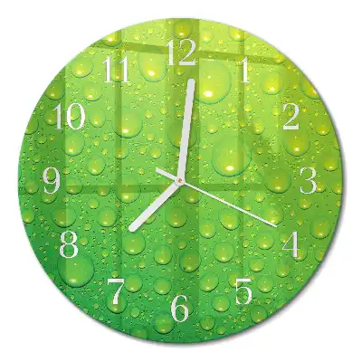 Relógio de decoração redondo Gotas