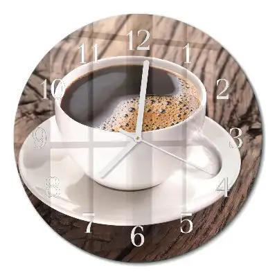 Relógio de parede redondo Café