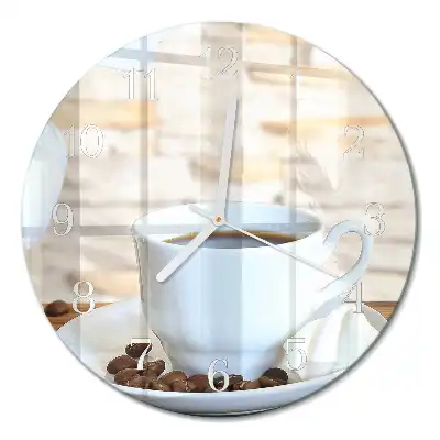 Relógio de parede redondo Café