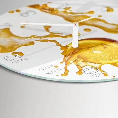 Relógio de parede redondo Suco de laranja