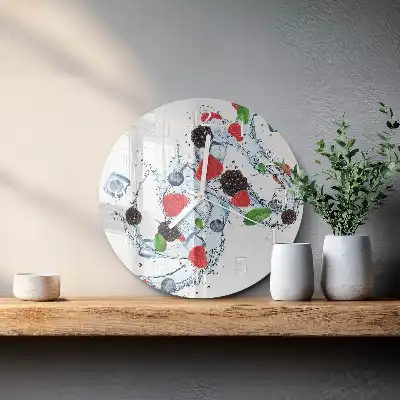 Relógio de parede redondo Sorvete de frutas