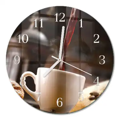Relógio redondo Café