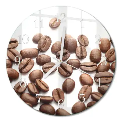 Relógio de parede redondo Grãos de café