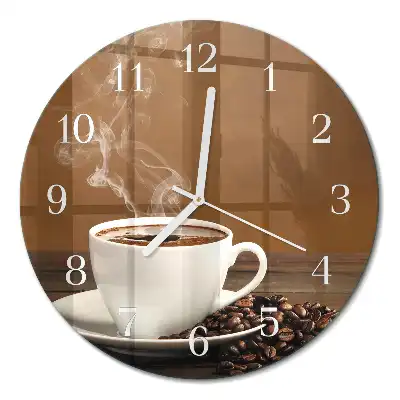 Relógio redondo Café