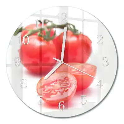 Relógio de decoração redondo Tomates