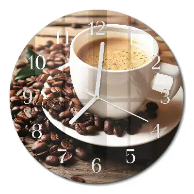 Relógio de parede redondo Café