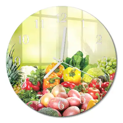 Relógio de decoração redondo Vegetais