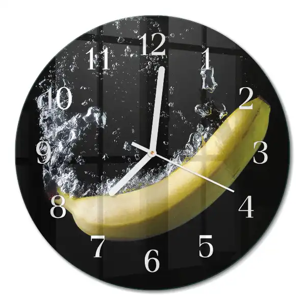 Relógio de parede redondo Banana