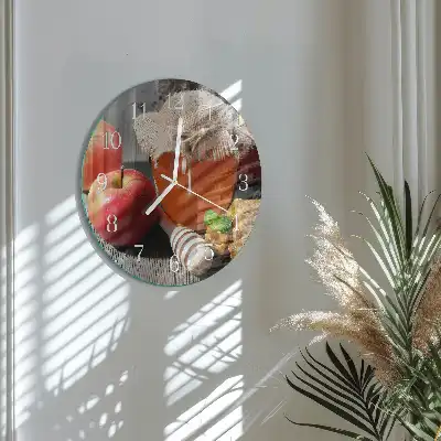 Relógio de decoração redondo Maçã com mel