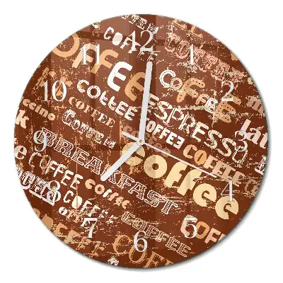 Relógio redondo Café