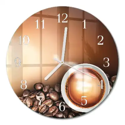 Relógio de parede redondo Café