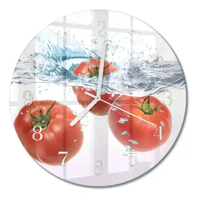 Relógio de decoração redondo Tomates