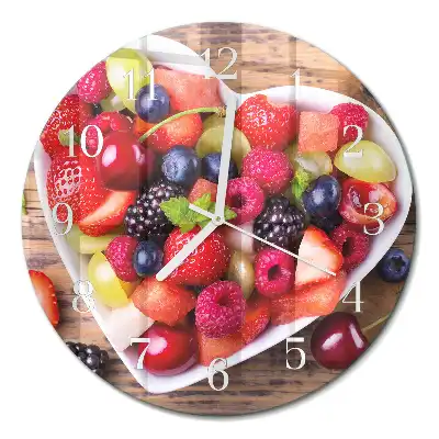 Relógio de parede redondo Fruta