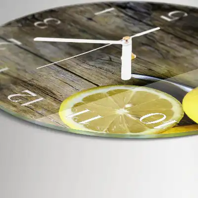 Relógio de parede redondo Limões suculentos