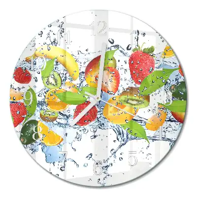 Relógio de parede redondo Água de frutas