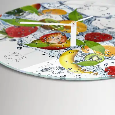Relógio de parede redondo Água de frutas