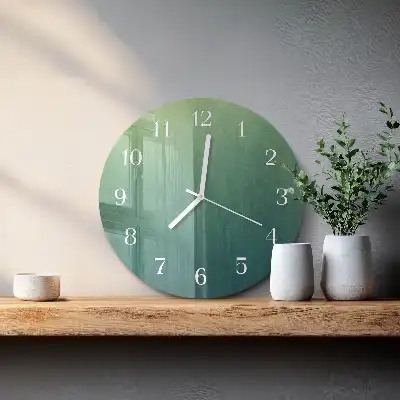 Relógio de parede redondo Gradiente verde