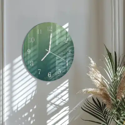 Relógio de parede redondo Gradiente verde