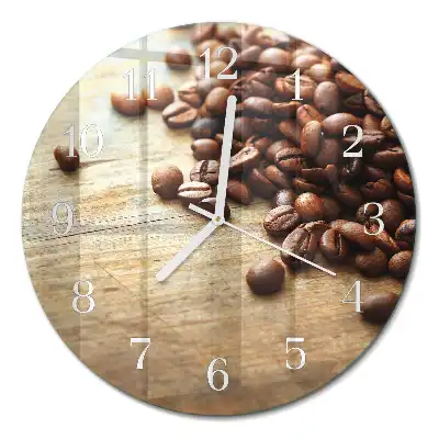 Relógio de parede redondo Grãos de café